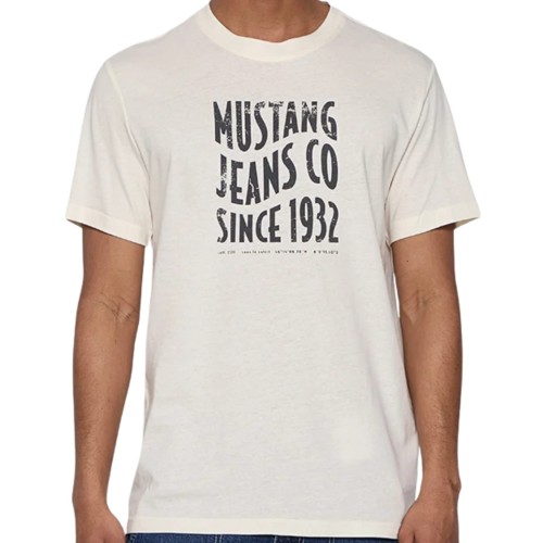 MUSTANG MĘSKA MŁODZIEŻOWA KOSZULKA T-SHIRT BAWEŁNIANY WYSOKIEJ JAKOŚCI