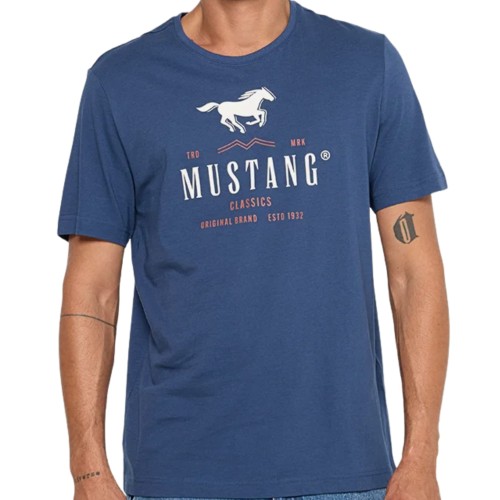 MUSTANG MĘSKA MŁODZIEŻOWA KOSZULKA T-SHIRT BAWEŁNIANY WYSOKIEJ JAKOŚCI