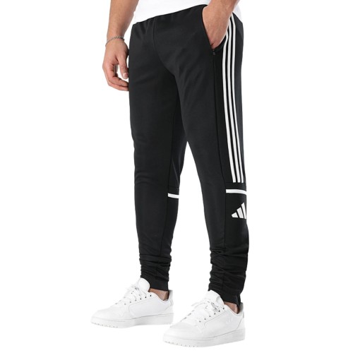 ADIDAS SPODNIE MĘSKIE MŁODZIEŻOWE DRESOWE POLIESTROWE KIESZENIE NA ZAMEK