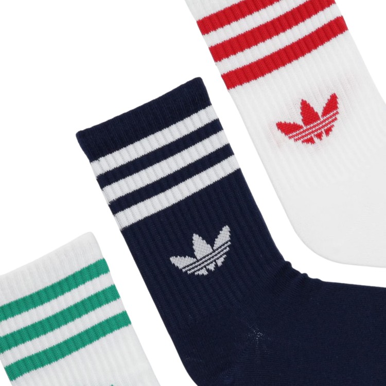 ADIDAS ORIGINALS WYSOKIE SKARPETY SKARPETKI BIAŁE 3PAK Crew Sock DO ŁYDKI