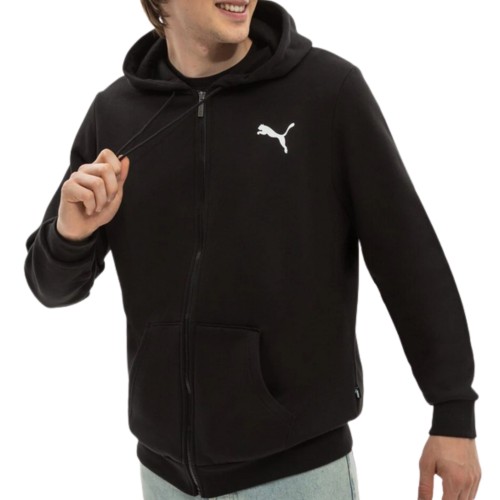 PUMA BLUZA MĘSKA MŁODZIEŻOWA BAWEŁNIANA Z KAPTUREM NA ZAMEK ROZPINANA