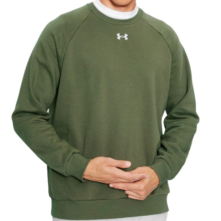 UNDER ARMOUR MĘSKA MŁODZIEŻOWA BLUZA BAWEŁNIANA BEZ KAPTURA 1379755-390