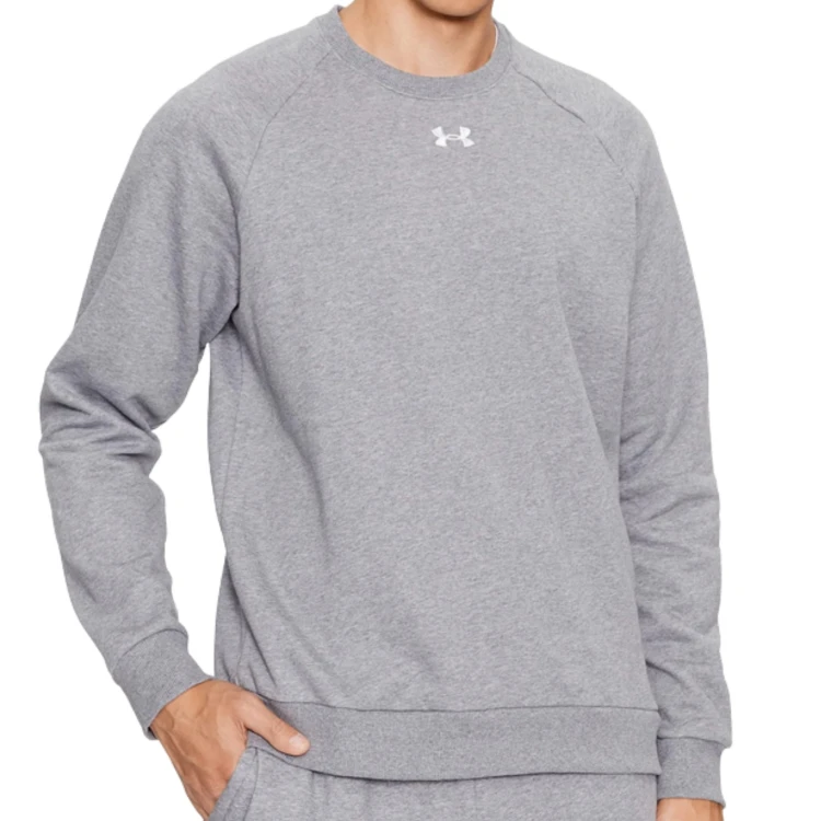 UNDER ARMOUR MĘSKA MŁODZIEŻOWA BLUZA BAWEŁNIANA BEZ KAPTURA 1379755-025