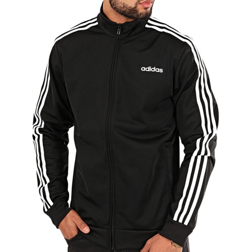 ADIDAS MĘSKA MŁODZIEŻOWA BLUZA POLIESTROWA ROZPINANA BEZ KAPTURA DQ3070