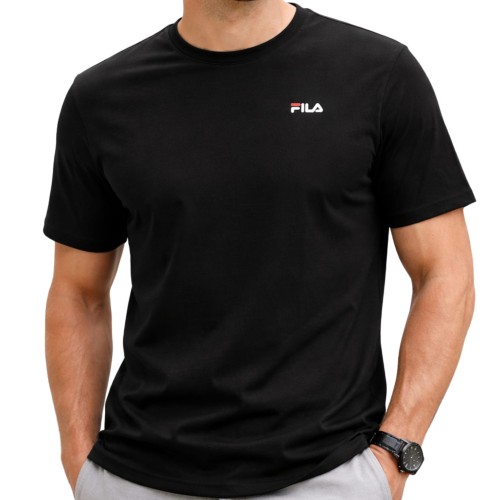 FILA MĘSKA MŁODZIEŻOWA KOSZULKA T-SHIRT BAWEŁNIANY FAM0083 CZARNA