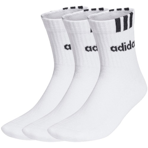 ADIDAS WYSOKIE SKARPETY SKARPETKI 3-Stripes Linear 3 PARY białe HT3437