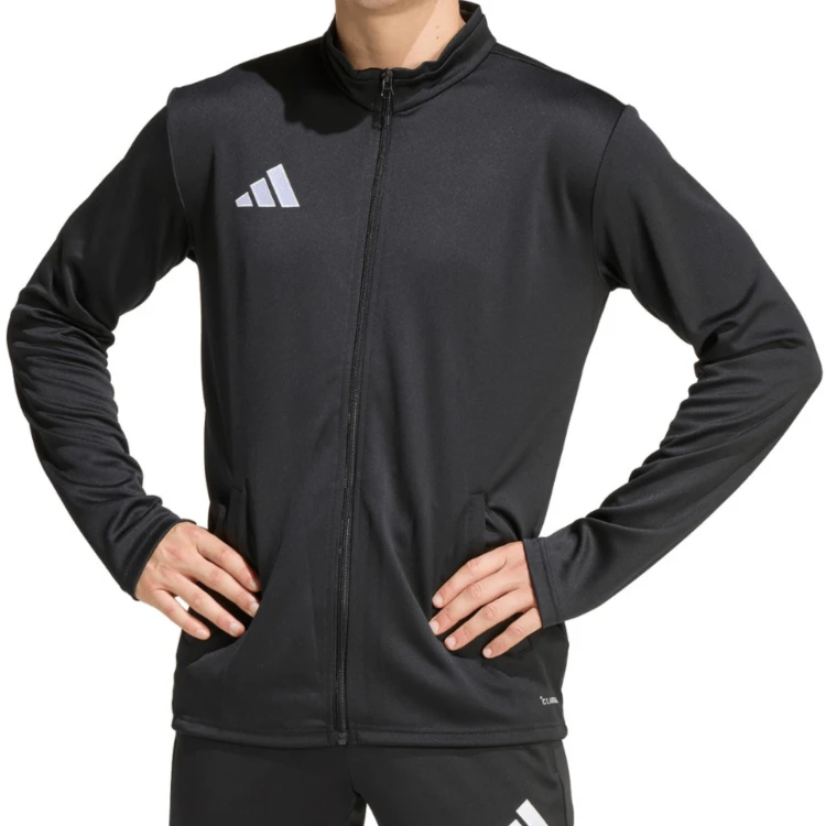 ADIDAS MĘSKA MŁODZIEŻOWA BLUZA POLIESTROWA ROZPINANA BEZ KAPTURA JZ6587