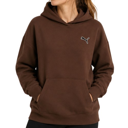 PUMA BLUZA DAMSKA MŁODZIEŻOWA PREMIUM BAWEŁNIANA Z KAPTUREM SPORTOWA