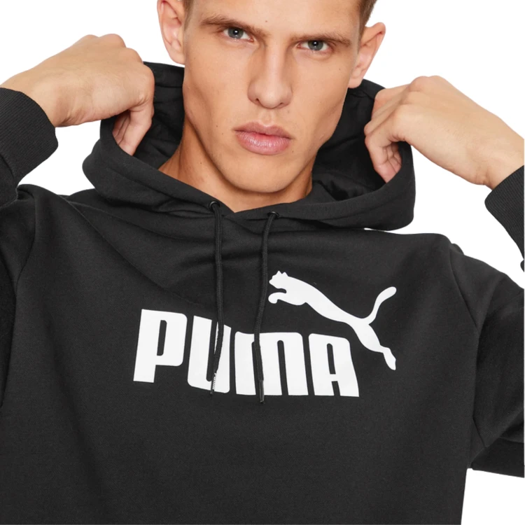 PUMA MĘSKA MŁODZIEŻOWA BLUZA BAWEŁNIANA Z KAPTUREM PRZEZ GŁOWĘ 586686-01