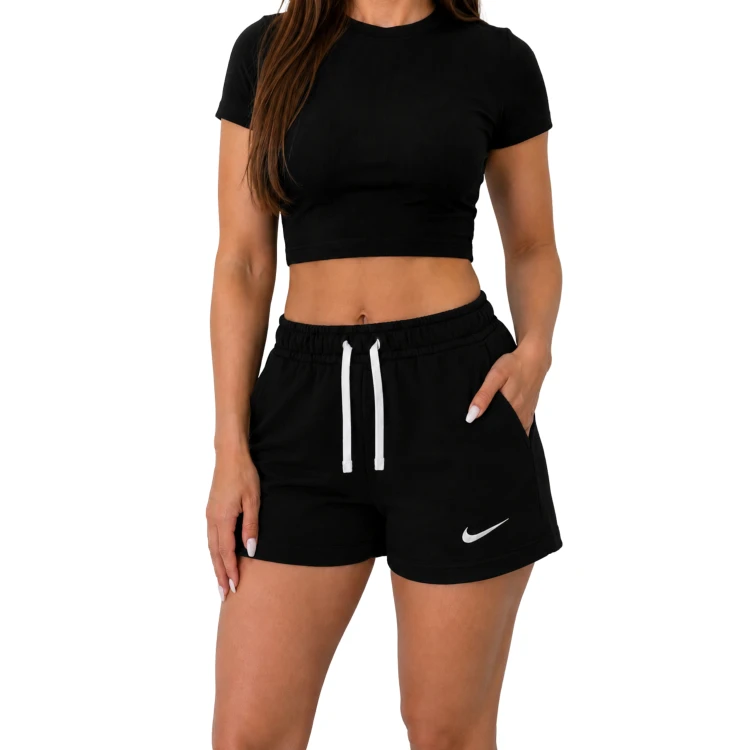 NIKE DAMSKIE MŁODZIEŻOWE SPODENKI SZORTY BAWEŁNIANE DRESOWE IB1243-010
