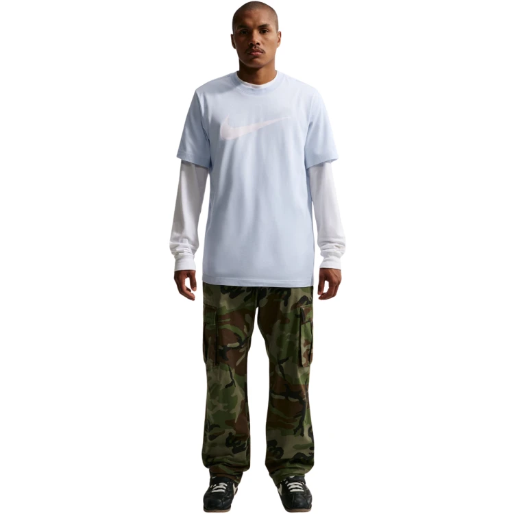 NIKE MĘSKA MŁODZIEŻOWA KOSZULKA T-SHIRT BAWEŁNIANA DUŻE LOGO DC5094-408