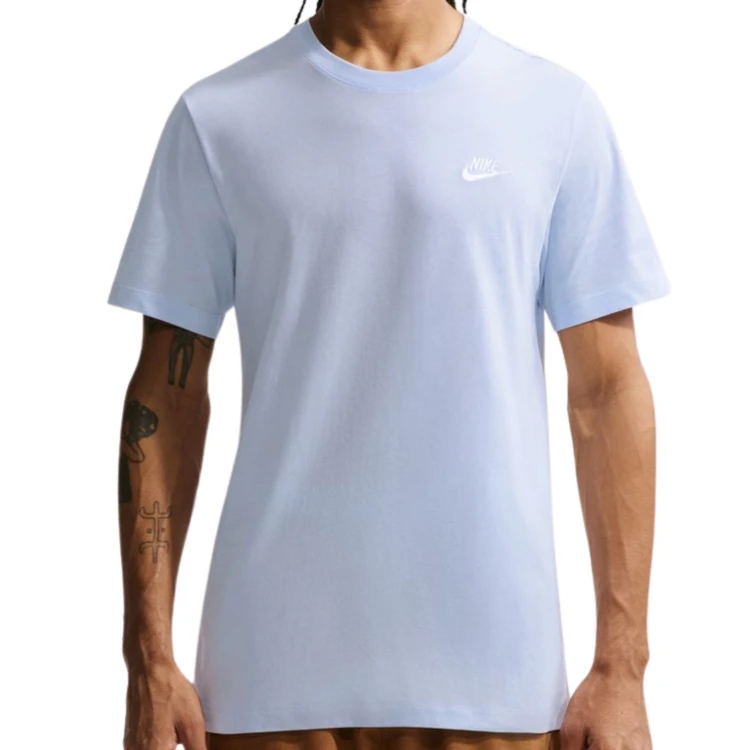 NIKE MĘSKA MŁODZIEŻOWA KOSZULKA T-SHIRT BAWEŁNIANA MAŁE LOGO AR4997-408