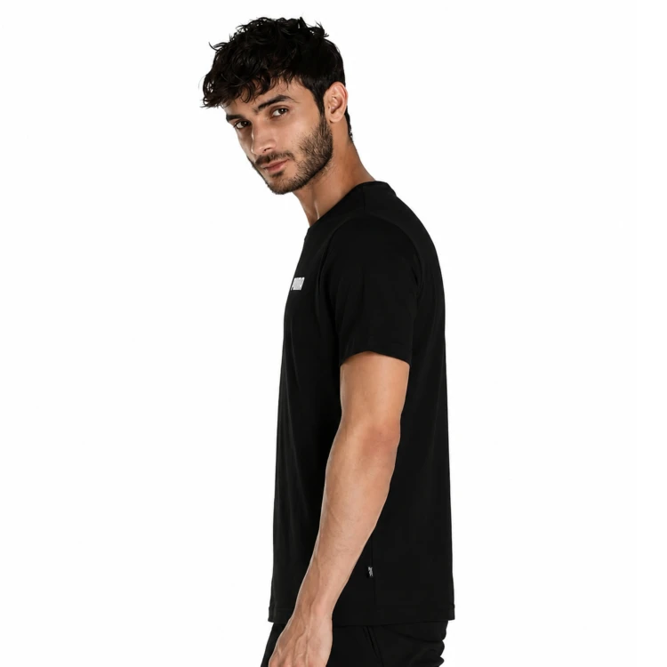 PUMA MĘSKA MŁODZIEŻOWA KOSZULKA T-SHIRT BAWEŁNIANY MAŁE LOGO 847225-01