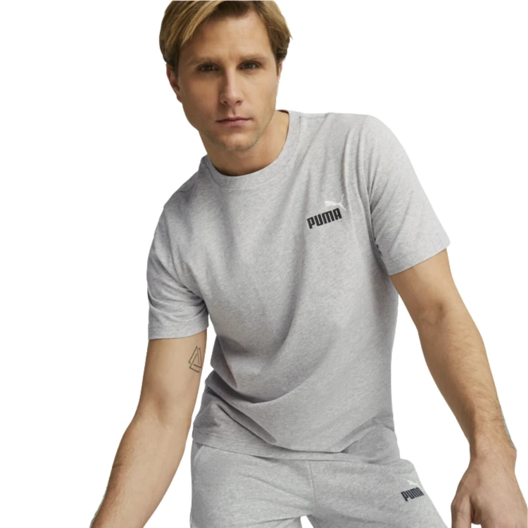 PUMA MĘSKA MŁODZIEŻOWA KOSZULKA T-SHIRT BAWEŁNIANY MAŁE LOGO 674470-04