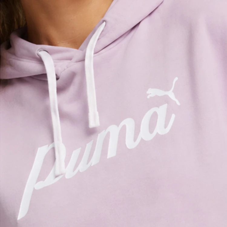 PUMA DAMSKA MŁODZIEŻOWA BLUZA BAWEŁNIANA Z KAPTUREM PRZEZ GŁOWĘ 679348-60