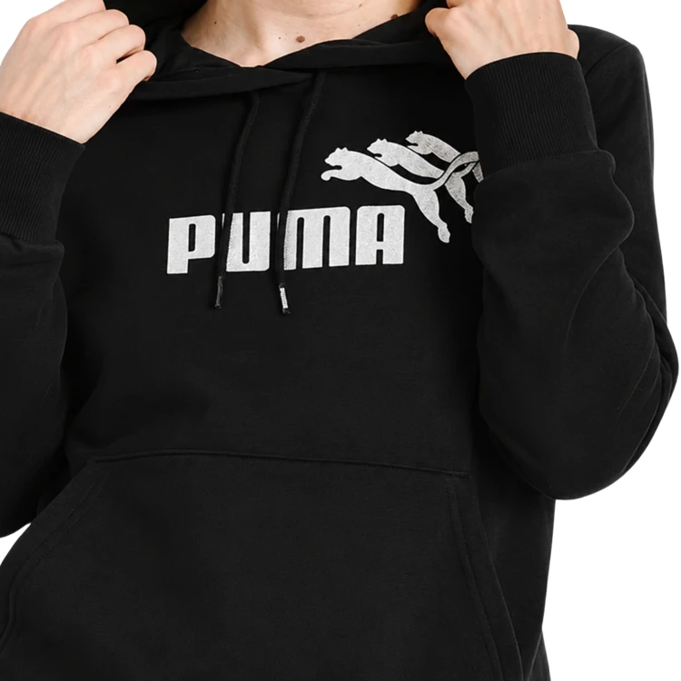 PUMA DAMSKA MŁODZIEŻOWA BLUZA BAWEŁNIANA Z KAPTUREM PRZEZ GŁOWĘ 674087-01