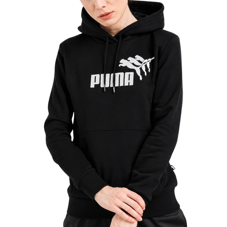 PUMA DAMSKA MŁODZIEŻOWA BLUZA BAWEŁNIANA Z KAPTUREM PRZEZ GŁOWĘ 674087-01