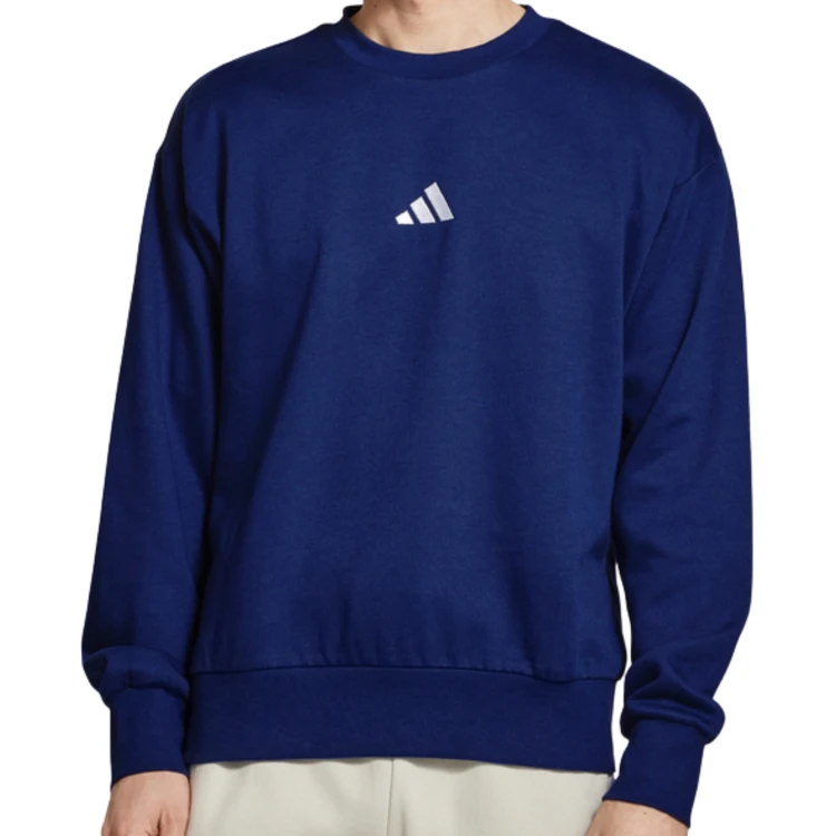 ADIDAS MĘSKA MŁODZIEŻOWA BLUZA BAWEŁNIANA BEZ KAPTURA PRZEZ GŁOWĘ JE3792
