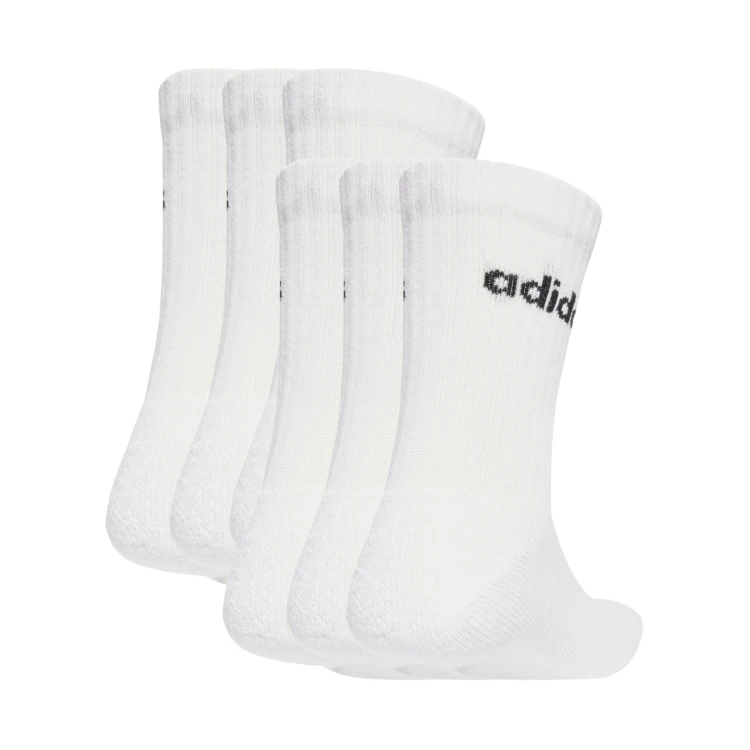 ADIDAS WYSOKIE SKARPETY SKARPETKI Linear Crew Socks Cushioned 6 Par JL6096