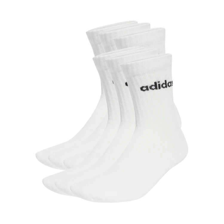 ADIDAS WYSOKIE SKARPETY SKARPETKI Linear Crew Socks Cushioned 6 Par JL6096