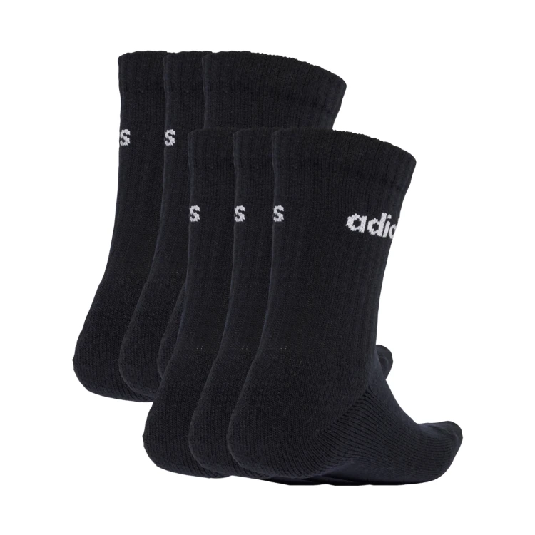 ADIDAS WYSOKIE SKARPETY SKARPETKI Linear Crew Socks Cushioned 6 Par JL6094