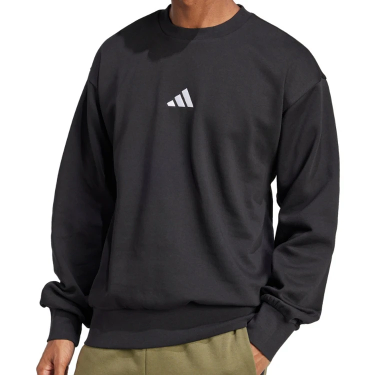 ADIDAS MĘSKA MŁODZIEŻOWA BLUZA BAWEŁNIANA BEZ KAPTURA PRZEZ GŁOWĘ JE3794