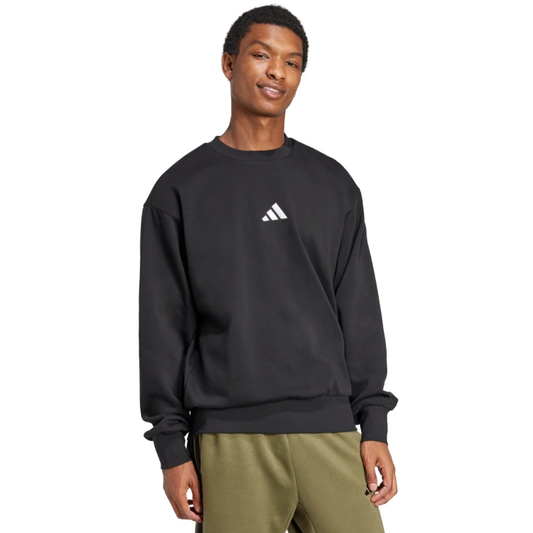 ADIDAS MĘSKA MŁODZIEŻOWA BLUZA BAWEŁNIANA BEZ KAPTURA PRZEZ GŁOWĘ JE3794