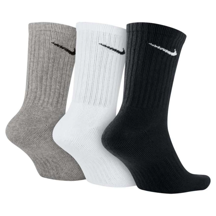 NIKE WYSOKIE SKARPETY SKARPETKI 3 PARY KOLOROWE CUSHIONED CREW SX4508-965