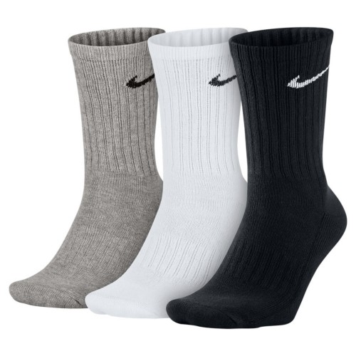 NIKE WYSOKIE SKARPETY SKARPETKI 3 PARY KOLOROWE CUSHIONED CREW SX4508-965