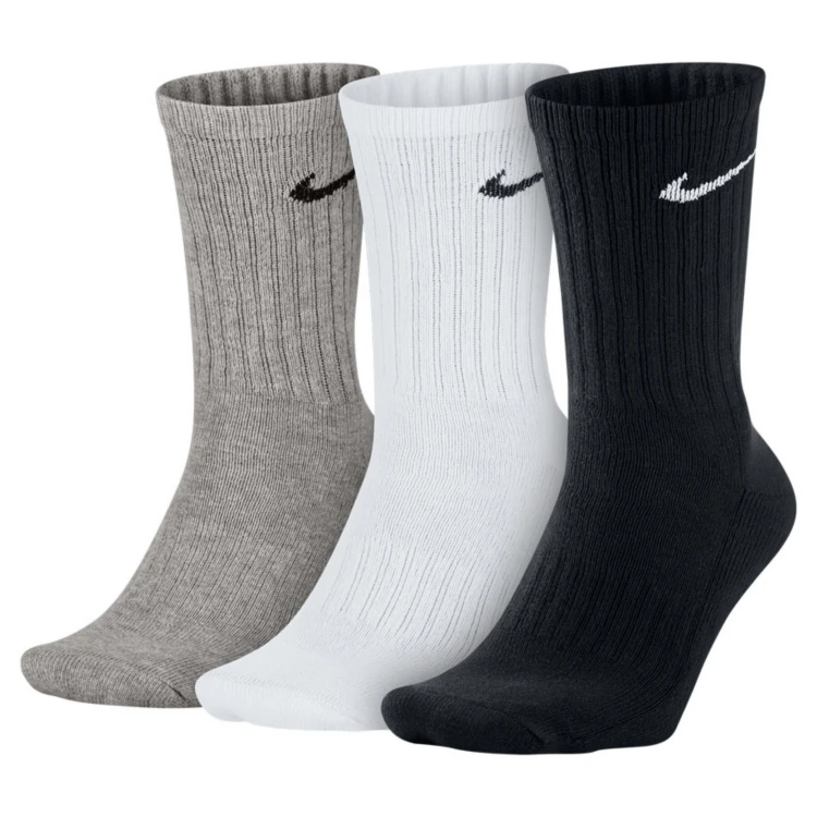NIKE WYSOKIE SKARPETY SKARPETKI 3 PARY KOLOROWE CUSHIONED CREW SX4508-965