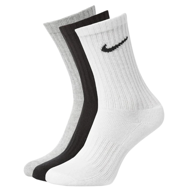 NIKE WYSOKIE SKARPETY SKARPETKI 3 PARY KOLOROWE CUSHIONED CREW SX4508-965